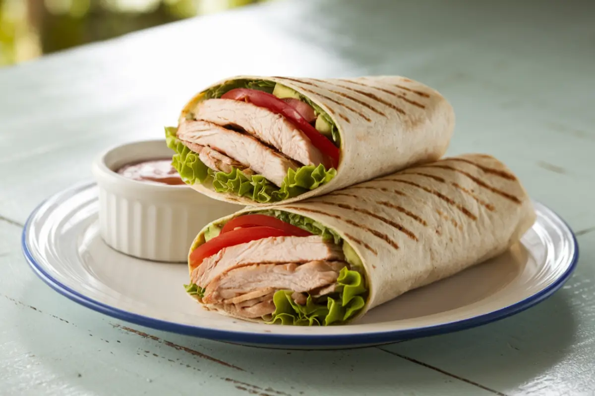 grilled chicken wrap