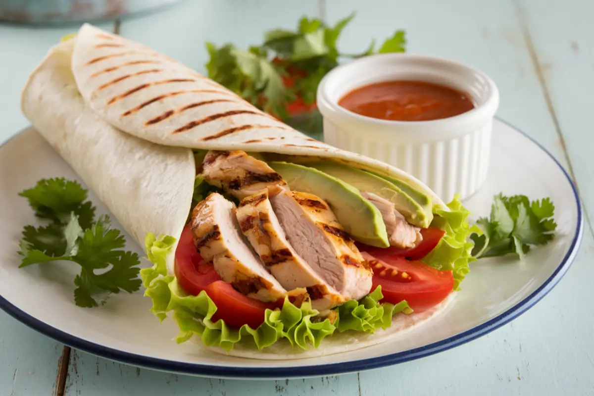 grilled chicken wrap