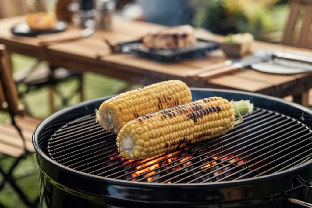 Frozen corn on the cob grill