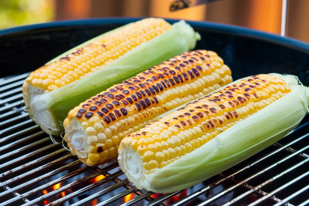 Frozen corn on the cob grill