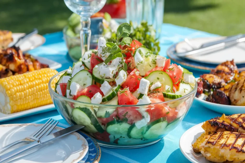 Cucumber Tomato Feta Salad