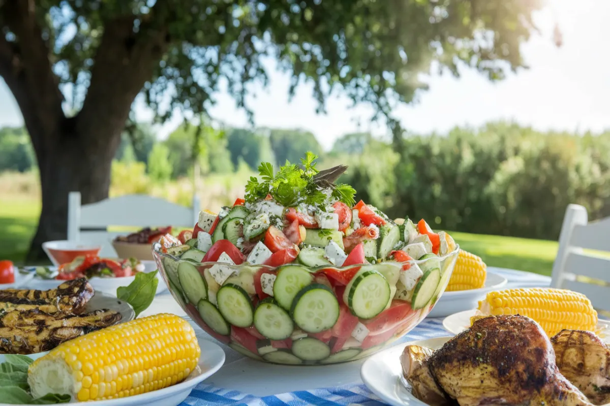 Cucumber Tomato Feta Salad