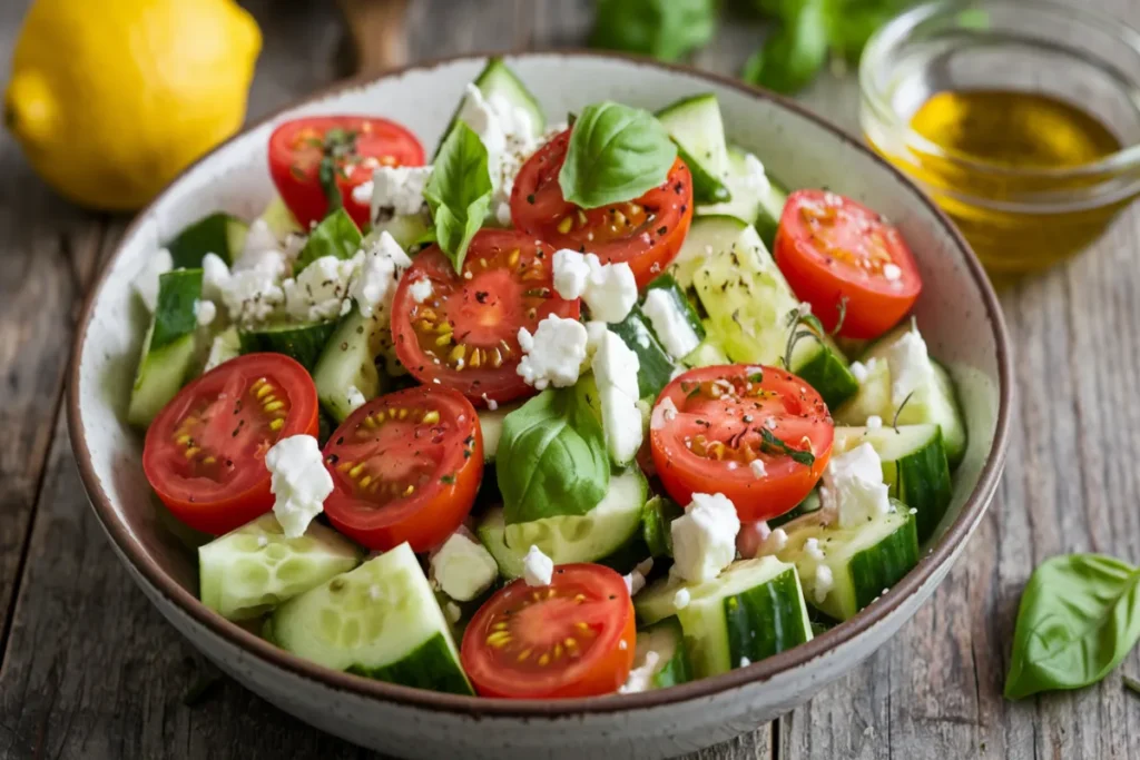 Is eating cucumber and tomato salad healthy?