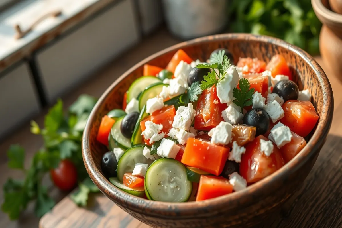 Mediterranean Cucumber Salad