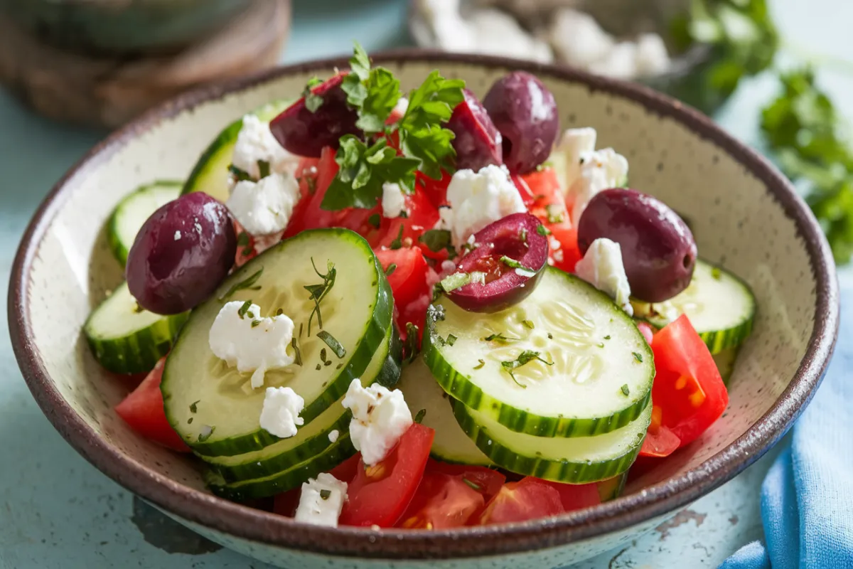 Mediterranean Cucumber Salad