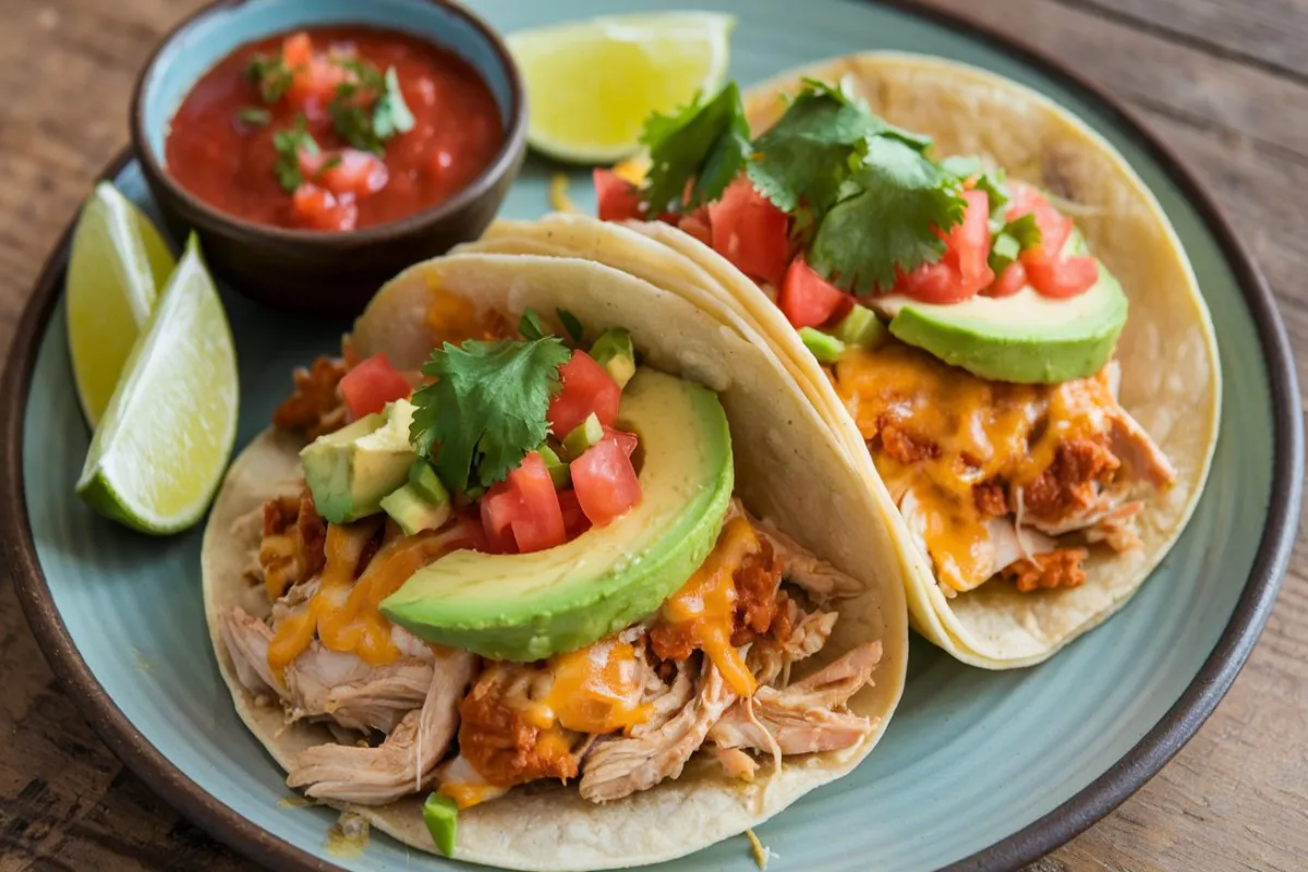 chicken tacos with rotisserie chicken