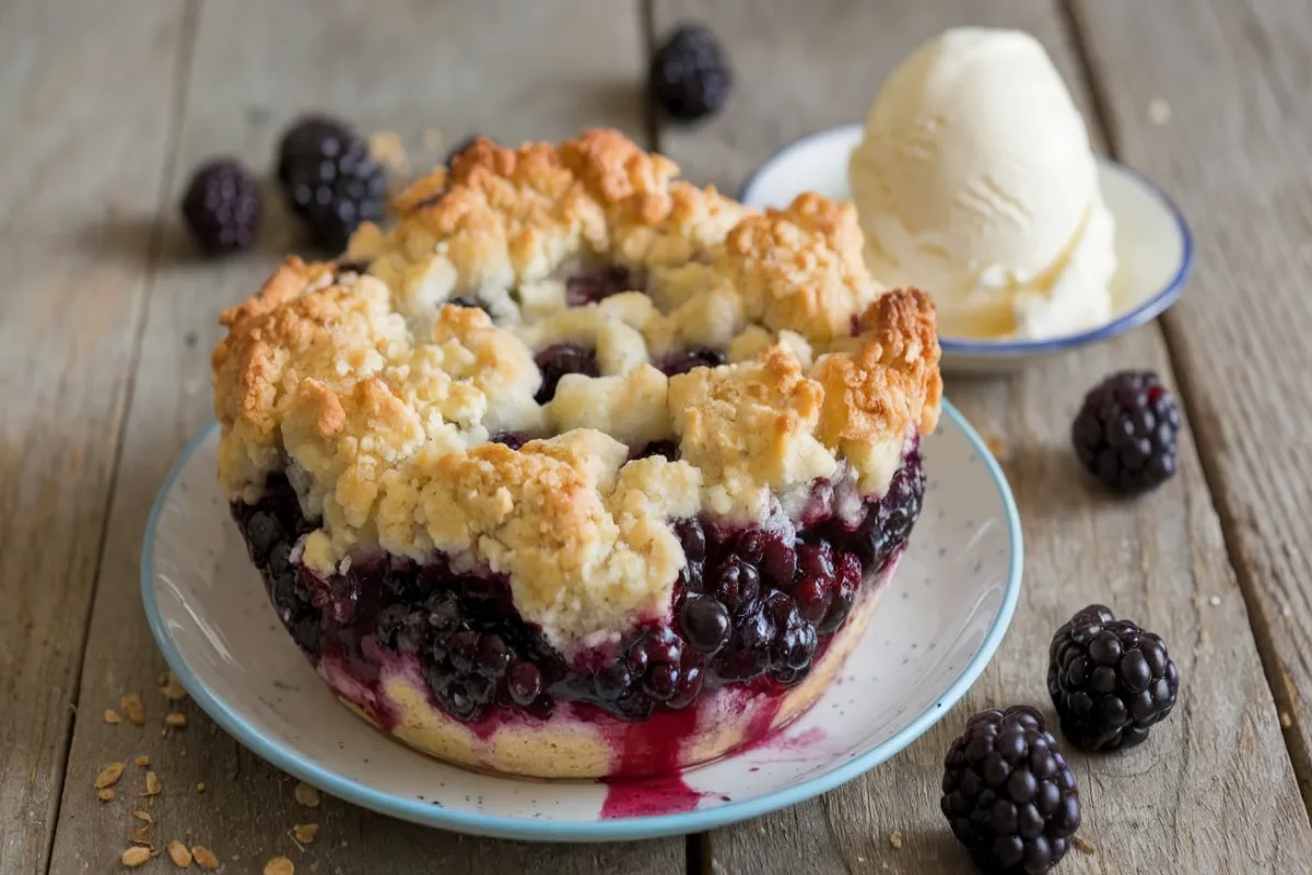 easy blackberry cobbler