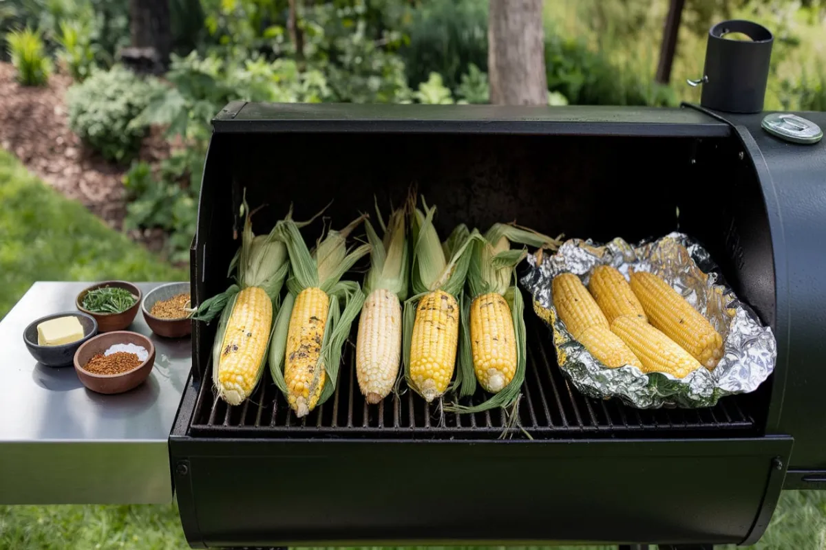 how to cook corn on the cob on pellet grill