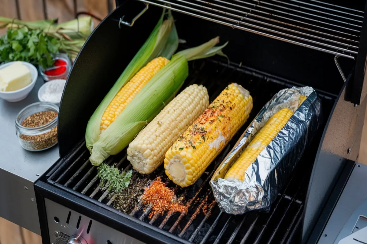 how to cook corn on the cob on pellet grill