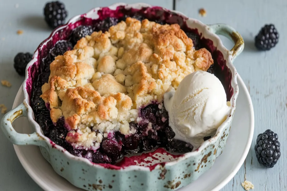 easy blackberry cobbler