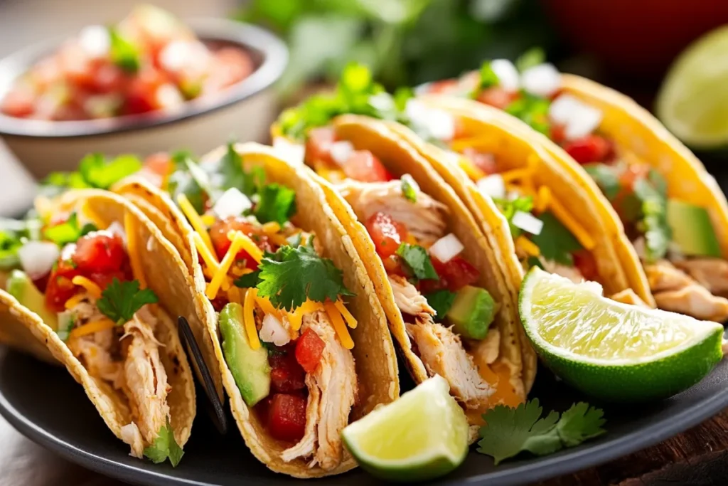 chicken tacos with rotisserie chicken