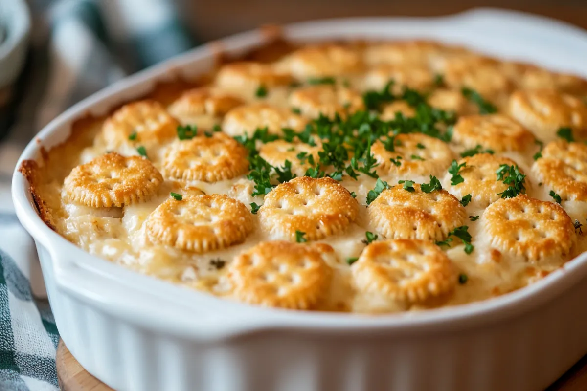 Old fashioned ritz chicken casserole