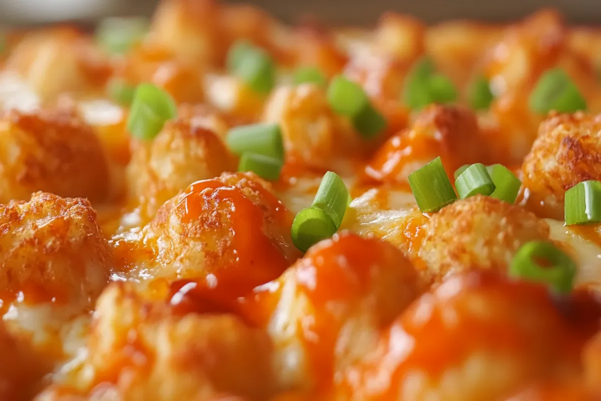 buffalo chicken tater tot casserole